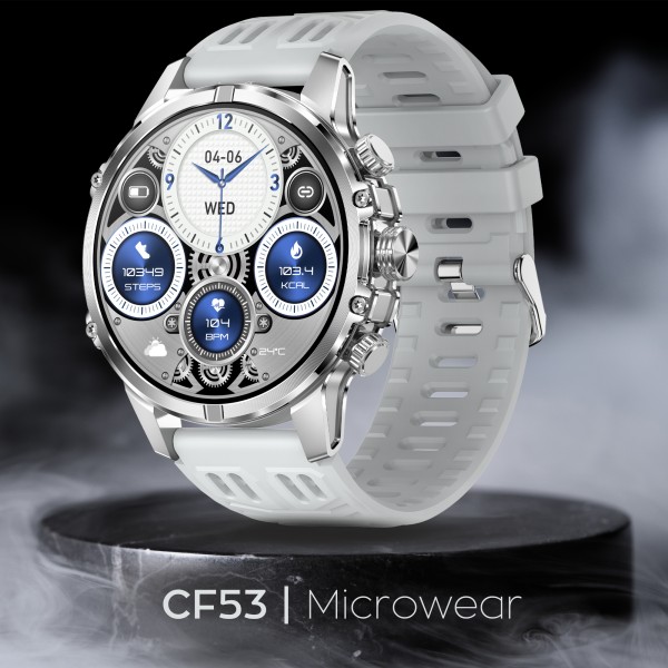 Smartwatch Microwear CF53 – White Silicone Smartwatch Microwear CF53 – White Silicone